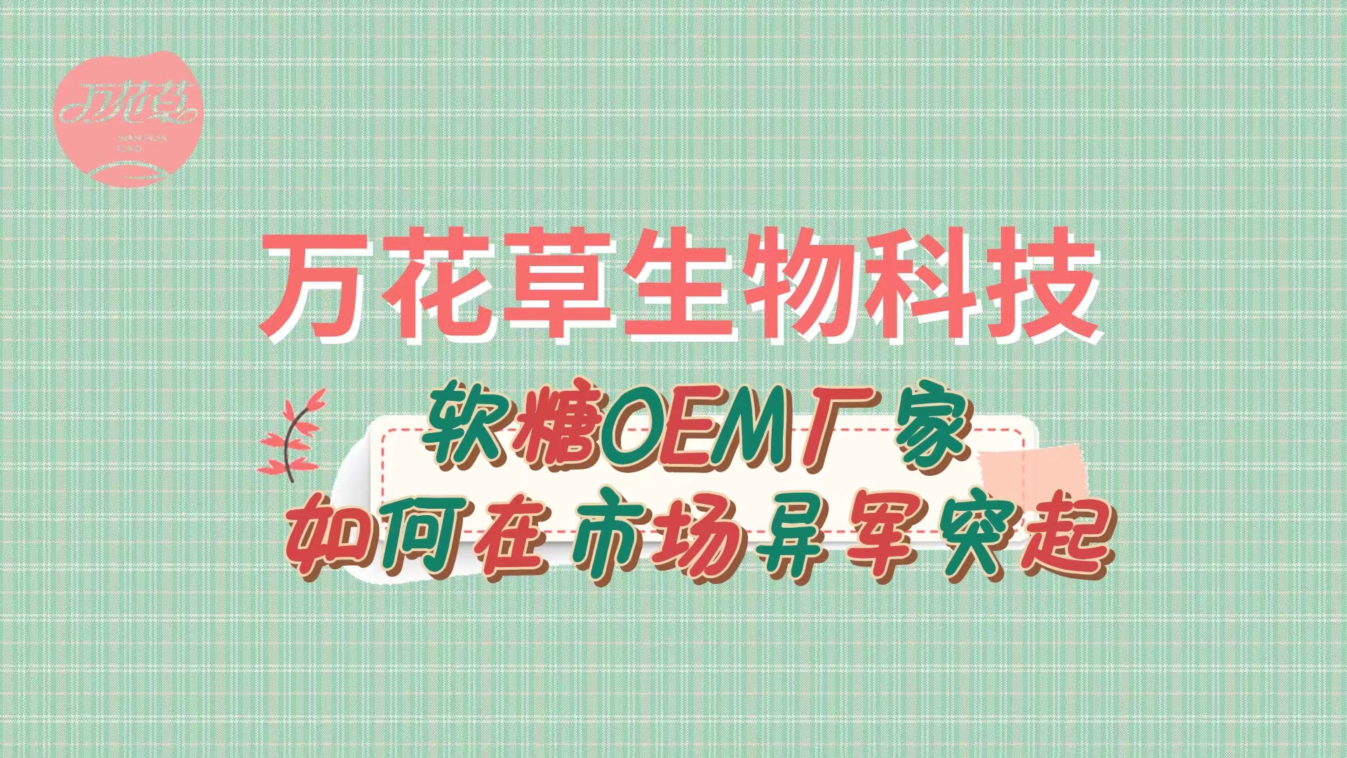 軟糖OEM代加工廠家如何在市場(chǎng)異軍突起？